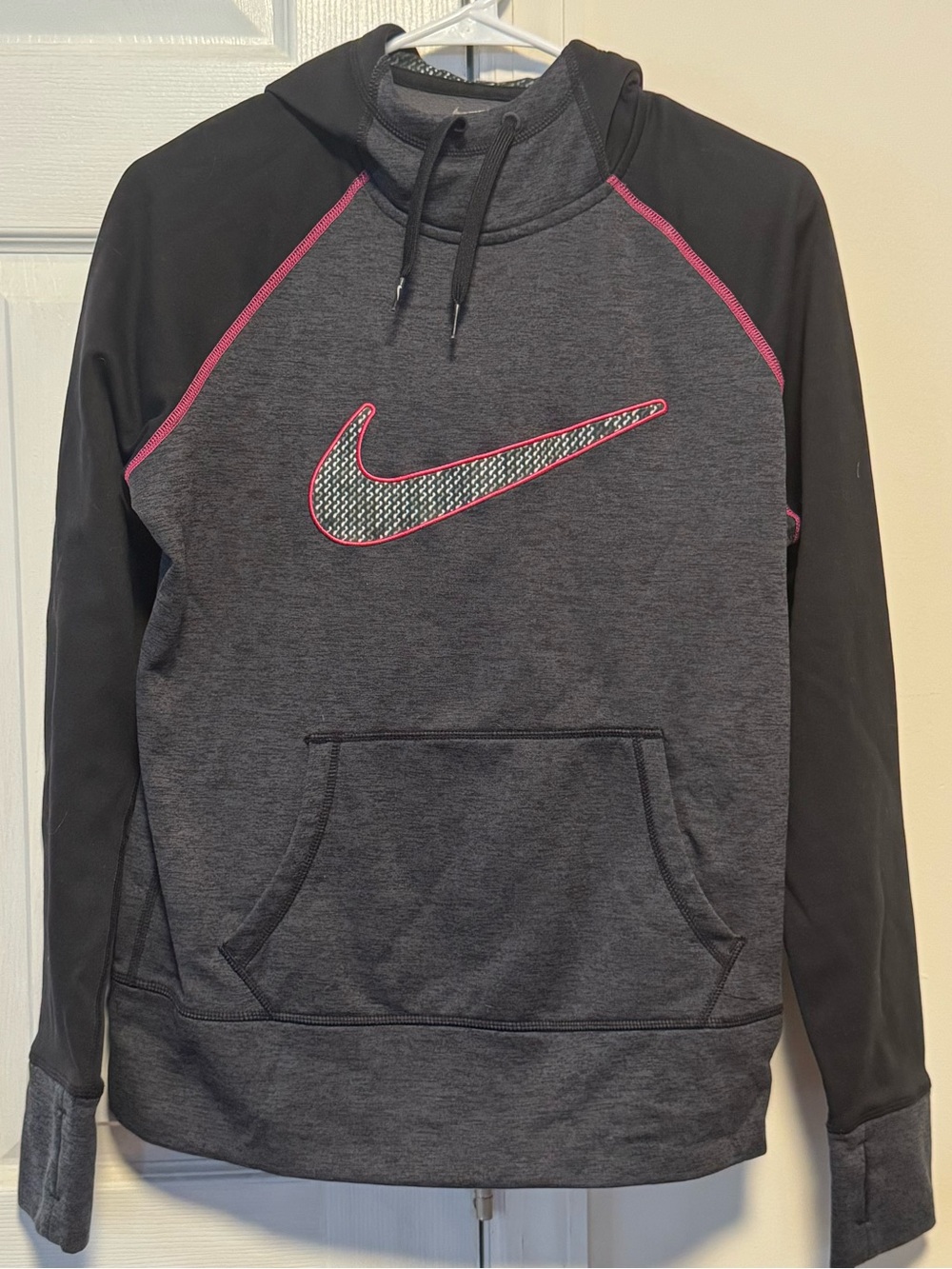 Nike Therma-Fit Hoodie with Pink Trim